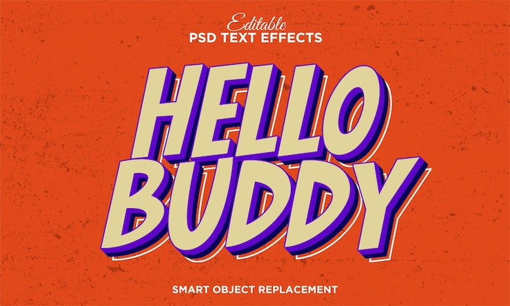 Kostenlose PSD retro-po-art-psd-text-effekt mit retro-hintergrund