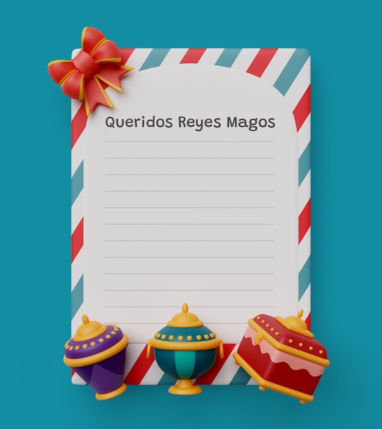 Reyes magos vertikale leere banner-hintergrund