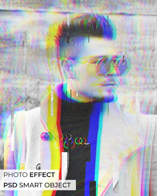 Kostenlose PSD rgb-split-channel-fotoeffekt