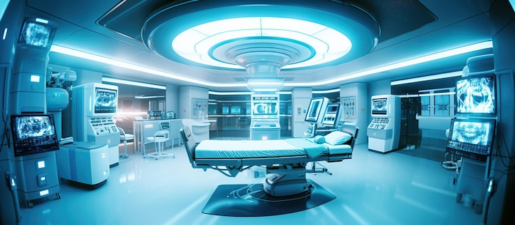 Kostenlose PSD röntgenscannerraum, krankenhauszimmer, generative ki