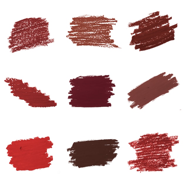 Rote Lippenstifthintergrundsammlung