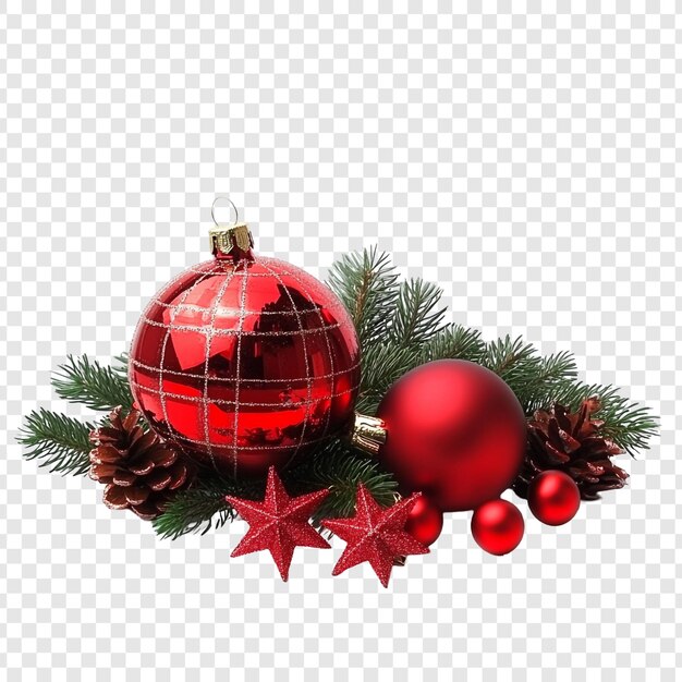 Rote Weihnachtsdekorationen