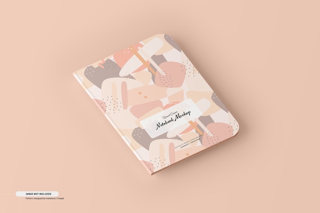 Kostenlose PSD round corner notebook mockup