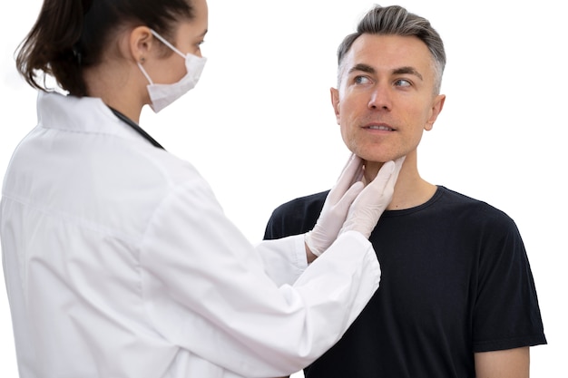Routinemäßige medizinische Untersuchung des Patienten