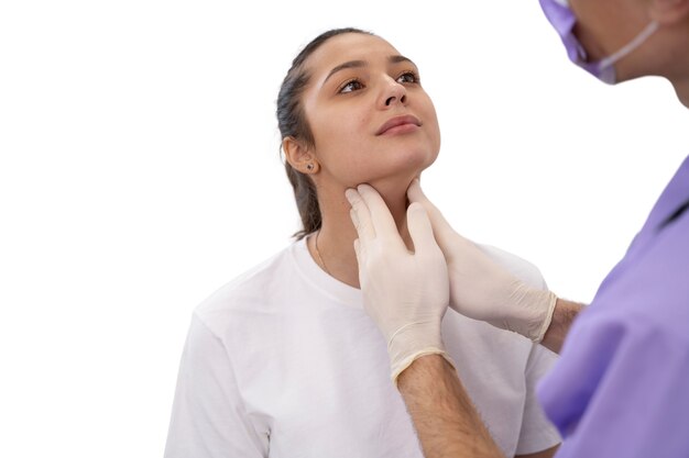 Routinemäßige medizinische Untersuchung des Patienten