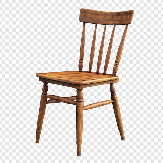 Rustikaler Holzstuhl Ein klassisches Design