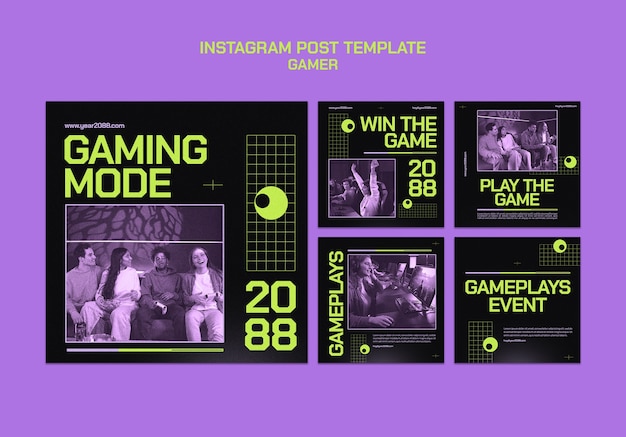 Sammlung von Instagram-Posts für Gaming-Events