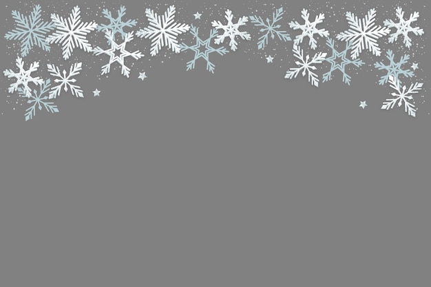 Schneeflockenrahmen isoliert