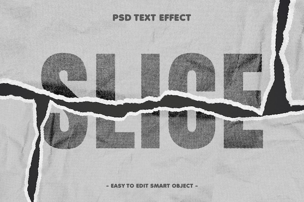 Schnitt-bearbeitbarer Text-Effekt