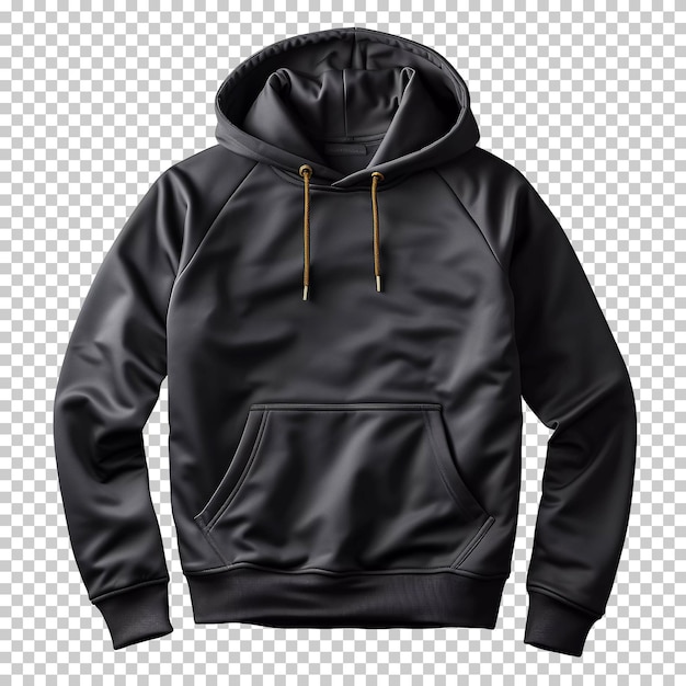 Kostenlose PSD schwarzes hoody-modell vorne