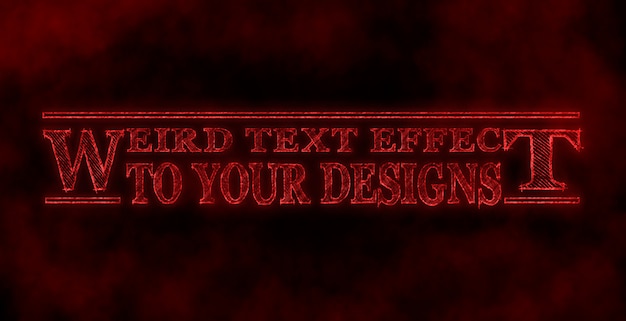 Seltsamer Texteffekt für Ihre Designs