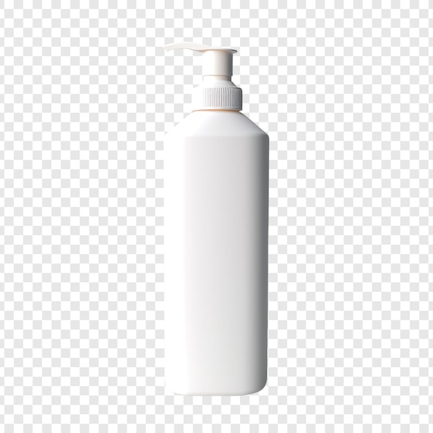Kostenlose PSD shampoo-flasche isoliert auf durchsichtigem hintergrund