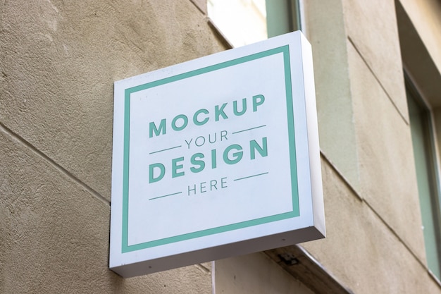 Shop Schild Mockup