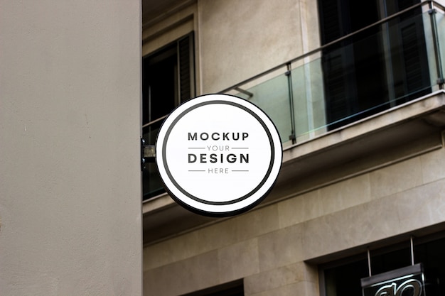 Shop schild mockup