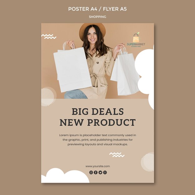Shopping Big Deals Poster Vorlage