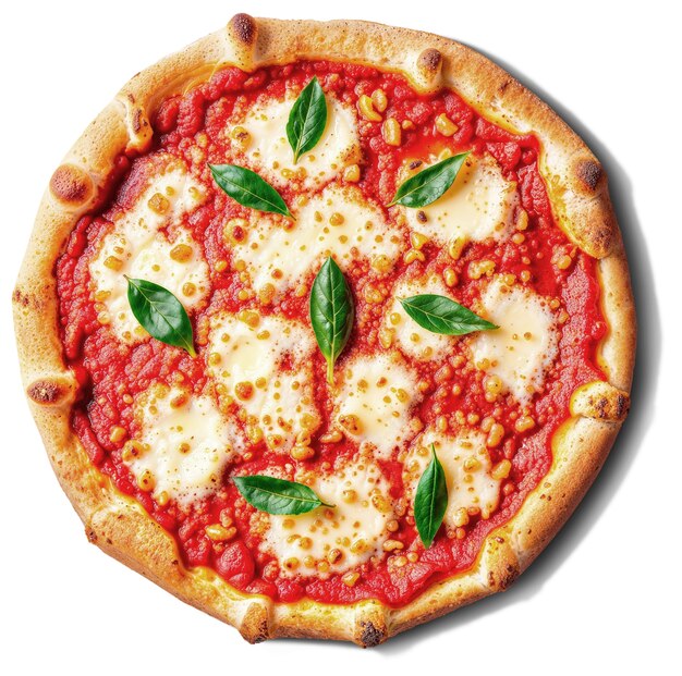 Sicht von oben auf eine köstliche Pizza