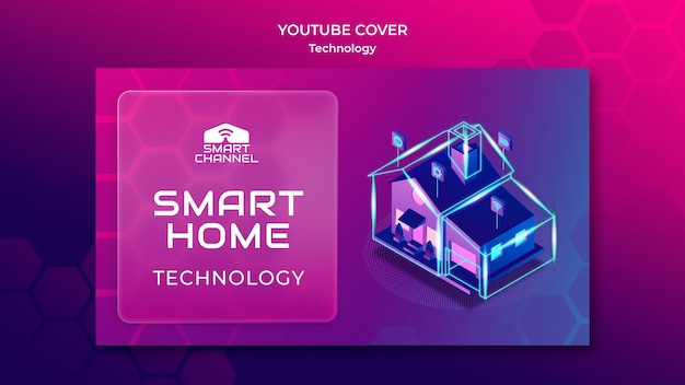 Kostenlose PSD smart home-youtube-cover