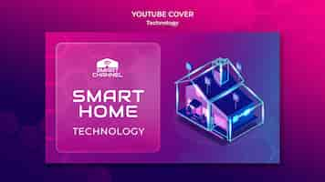 Kostenlose PSD smart home-youtube-cover