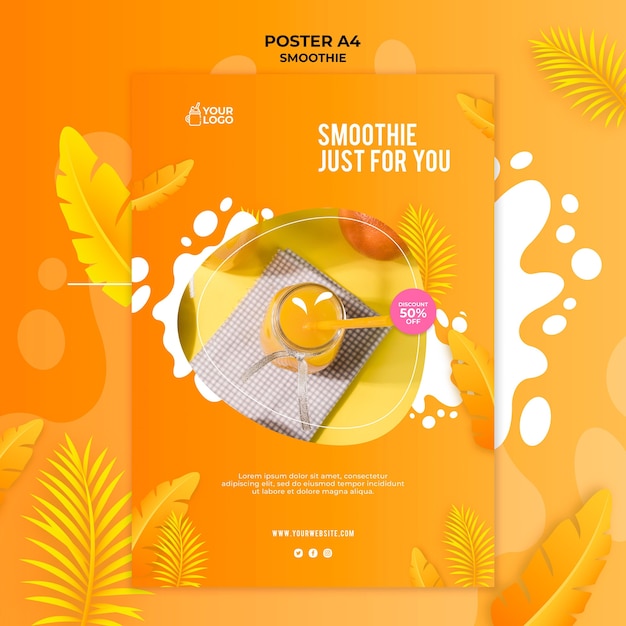 Smoothie-Plakatkonzept