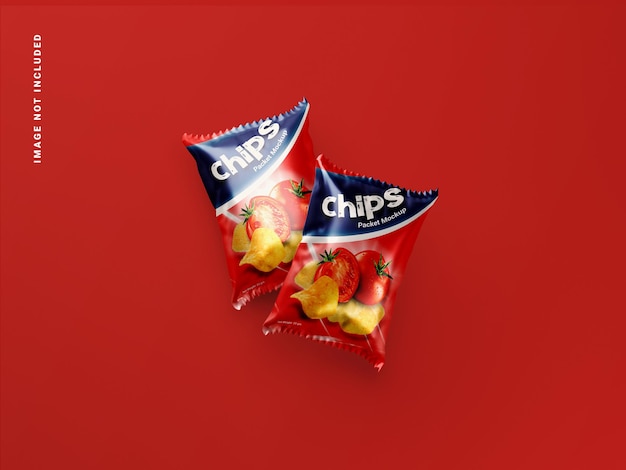 Snack chips beutel plastiktüte modell