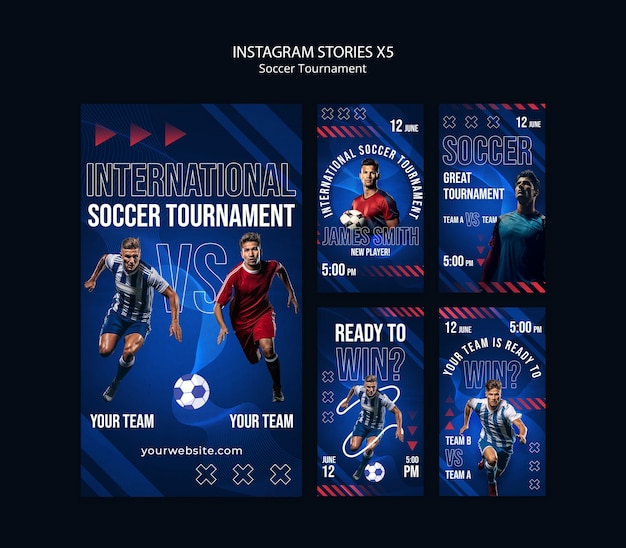 Kostenlose PSD soccer champions  template