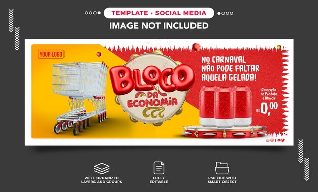 Social Media Banner Karneval der Wirtschaft