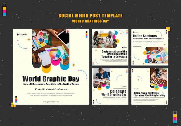 Social-Media-Beiträge zum Weltgrafiktag
