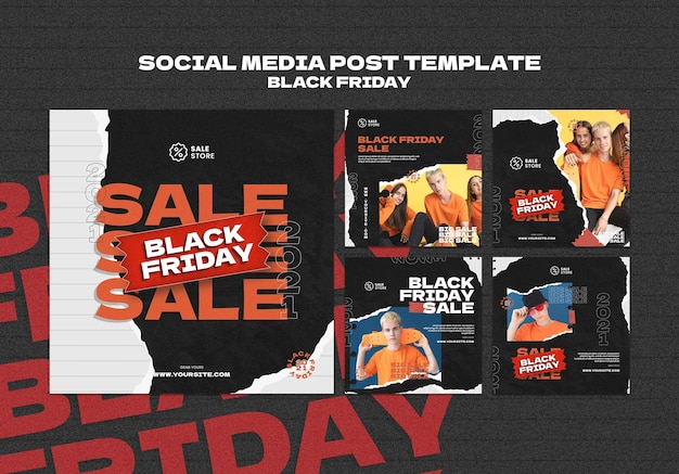 Social-Media-Beitrag zum Black Friday-Verkauf