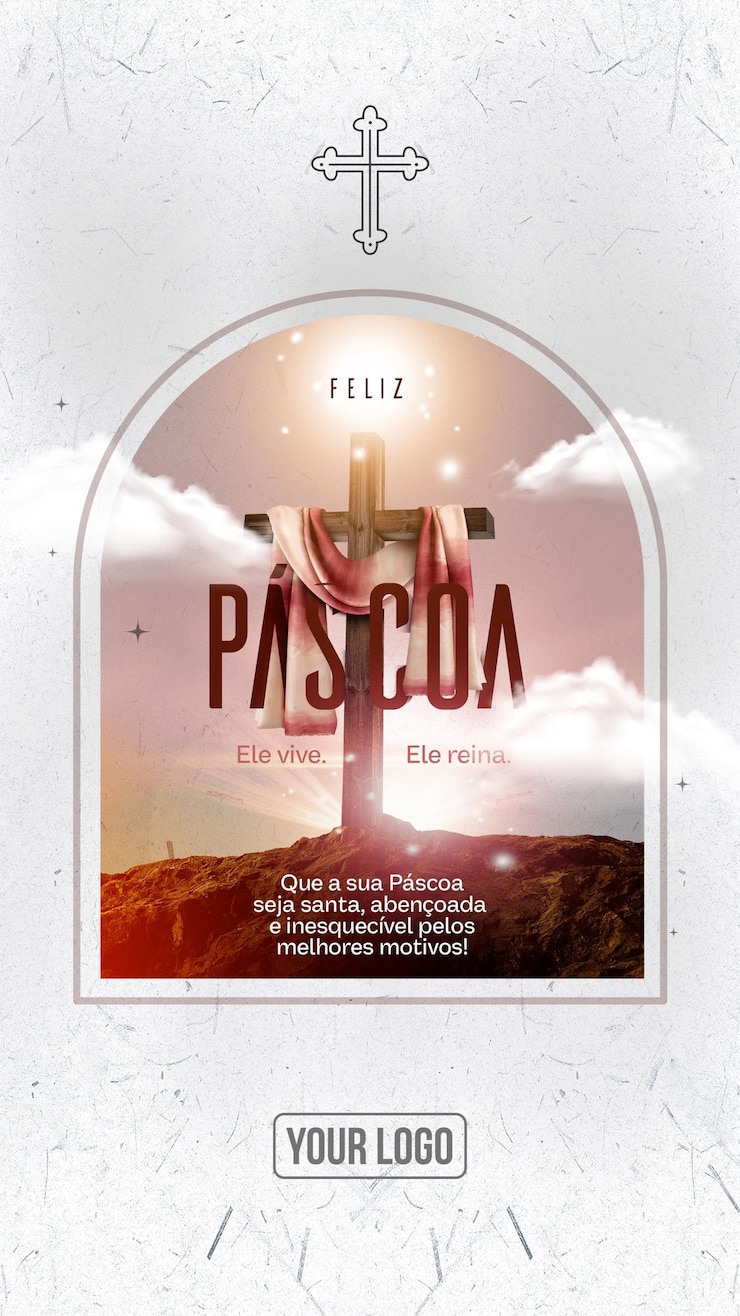 Kostenlose PSD social-media-geschichten semana santa frohe ostern