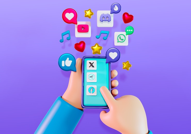 Kostenlose PSD social-media-hintergrund