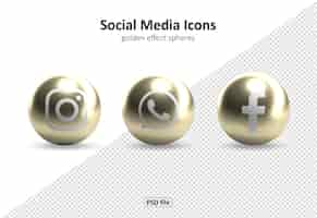 Kostenlose PSD social media icons pack