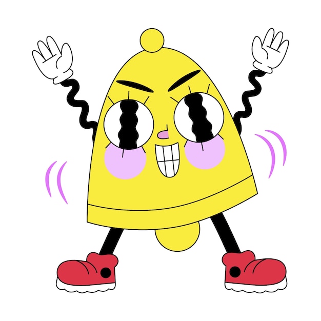 Social-Media-Sticker-Illustration isoliert