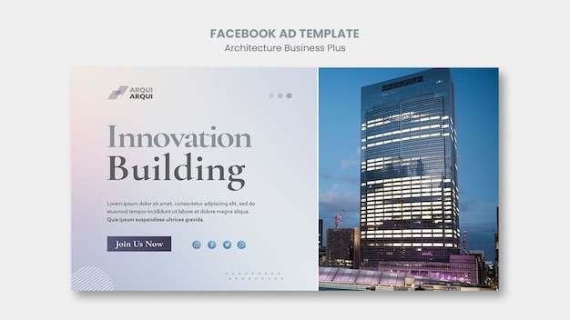 Social-Media-Werbevorlage für Architekturbüros