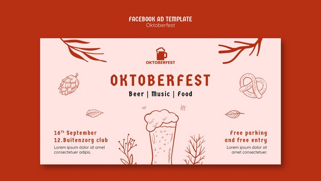 Social-Media-Werbevorlage für das Oktoberfest