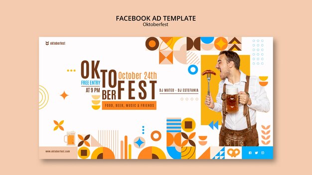 Social-Media-Werbevorlage für das Oktoberfest