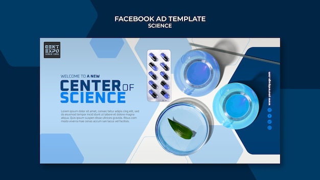 Social-Media-Werbevorlage für Wissenschaft und Technik
