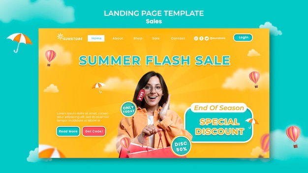 Sommer-flash-sale-landingpage