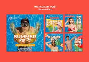 Kostenlose PSD sommerfest-template-design