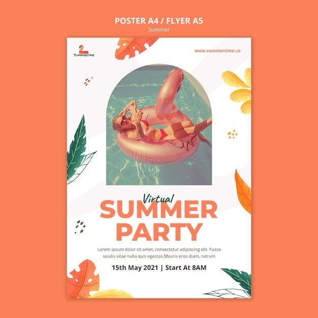 Sommerfestplakatvorlage