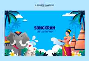 Kostenlose PSD songkran-vorlagen-design