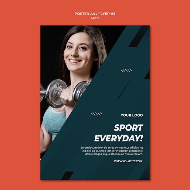 Sport flyer vorlage