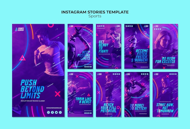 Sport Instagram Geschichten Vorlage