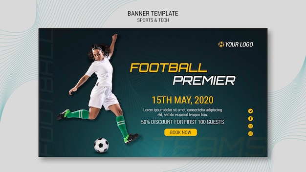 Sport & Tech Banner Konzept