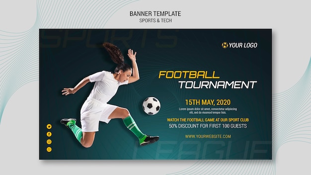 Kostenlose PSD sport & tech banner