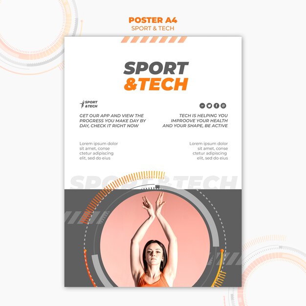 Sport- und Technikplakatstil