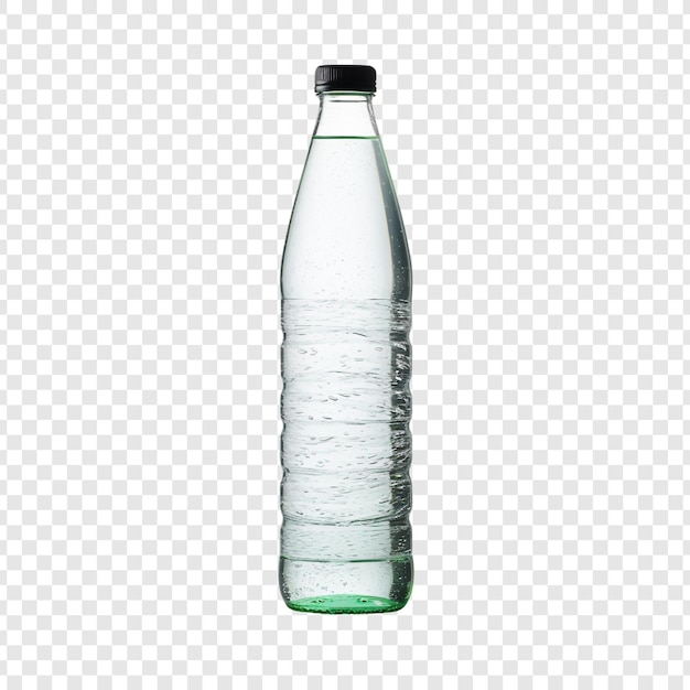 Kostenlose PSD sprudelnde wasserflasche isoliert auf transparentem hintergrund