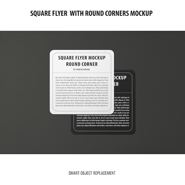 Sqaure flyer mockup