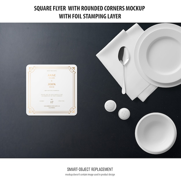 Sqaure flyer mockup