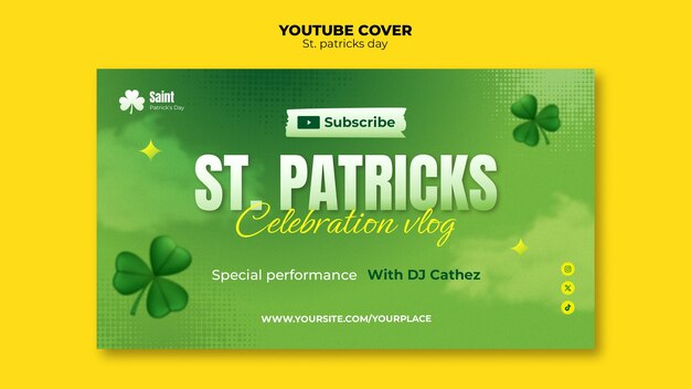 Kostenlose PSD st. patrick's day-vorlagendesign