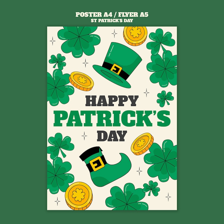 Kostenlose PSD st. patrick's day-vorlagendesign
